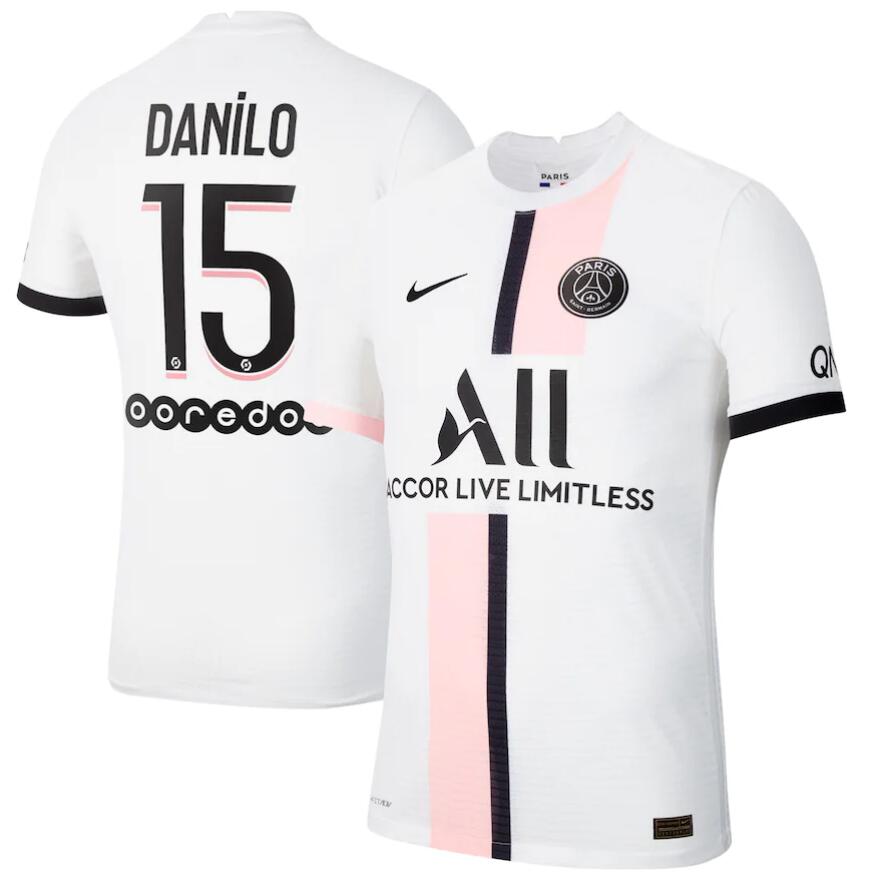 2021/22 Maillot PSG Extérieur Away Kit Soccer Jersey with Danilo 15 printing